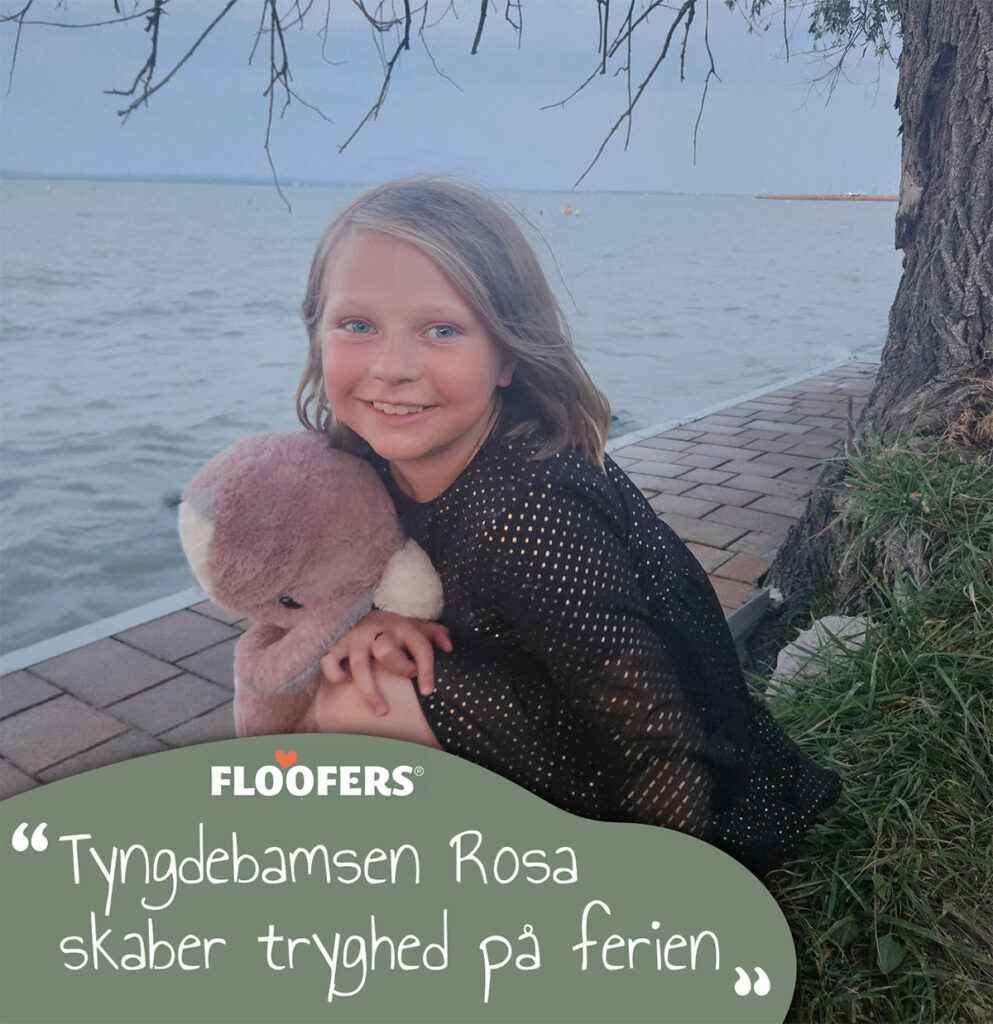 tyngdebamsen rosa skaber tryghed på ferien